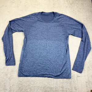 Lululemon Shirt Mens XL Blue Metal Vent Tech Running Performance Casual